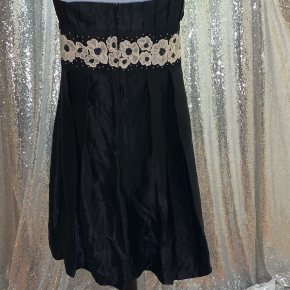 Maria Bianca Nero Black sm strapless dress floral - Picture 5 of 8